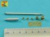 Aber 48L-13 KwK 43/3 L/71 8.8cm barrel (two-piece) for King Tiger tank with Porsche turret 1/48